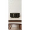 Gold desenli eskitme beton saksı 23*10 cm suya karşı 50 yıl garantili