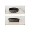 2 Adet Beton Aranjman ve Bonsai Saksısı Kare Desen Ağız Çap 25-30 cm çap Antrasit Gold