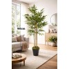 YAPAY BAMBU 6 GÖVDELİ LÜKS YAPRAKLI 160 CM BOYUNDA DEKORATİF MODERN AĞAÇ
